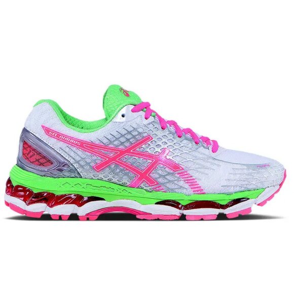 ASICS Mint Condition GEL Nimbus 17 White Coral Orange Pistachio Green T557N - Picture 9 of 12